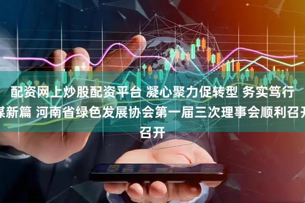 配资网上炒股配资平台 凝心聚力促转型 务实笃行谋新篇 河南省绿色发展协会第一届三次理事会顺利召开